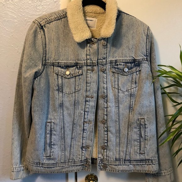 Old Navy Jackets & Blazers - SALE!!NWT Old Navy Sherpa Lined Jean Jacket Size L